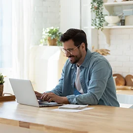 man using a laptop